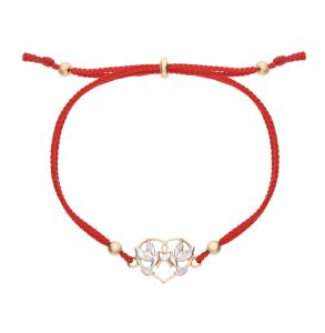 золотой браслет с фианитами