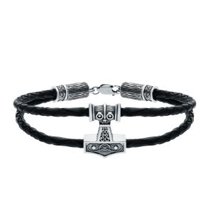 Серебряный браслет-оберег "Секира Перуна"