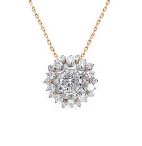 золотая подвеска с фианитами