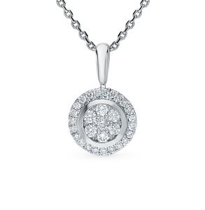 золотая подвеска с бриллиантами