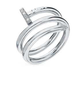 золотое кольцо с бриллиантами