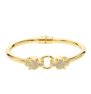 серебряный браслет с фианитами