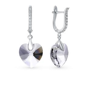 серьги с кристаллами