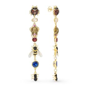 серебряные серьги с фианитами