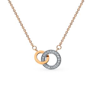 золотое шейное украшение с бриллиантами