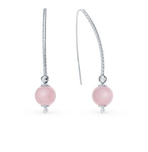 серебряные серьги с кварцем