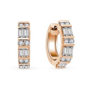 золотые серьги с бриллиантами