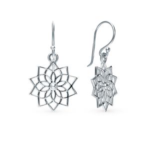 серебряные серьги