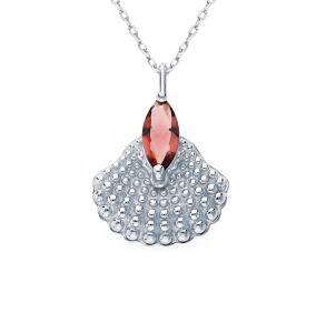 серебряное шейное украшение с алпанитом