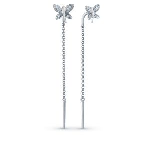 золотые серьги с бриллиантами