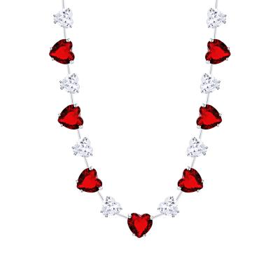 Шейное украшение с фианитами