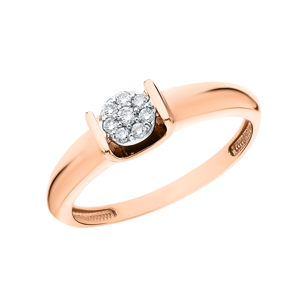 Золотое кольцо с бриллиантами в Самаре
