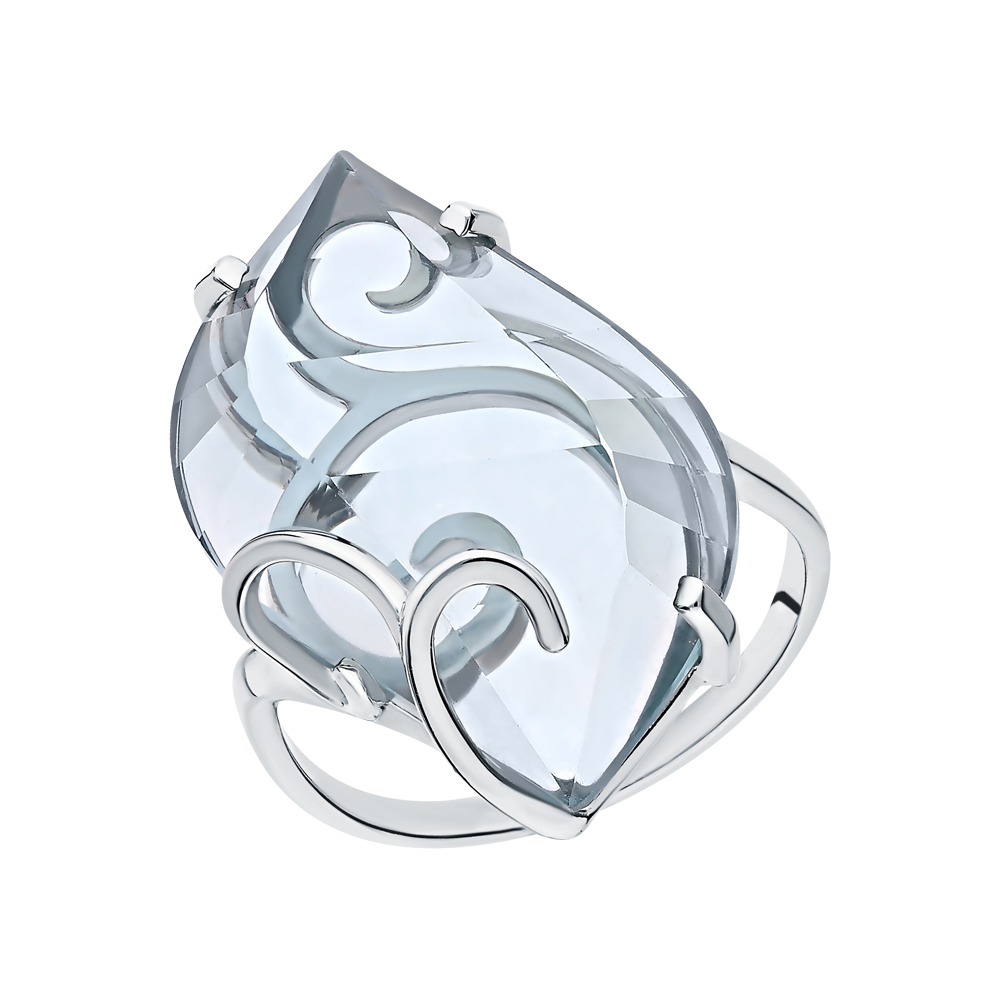 Серебряное кольцо с кварцем в Новосибирске