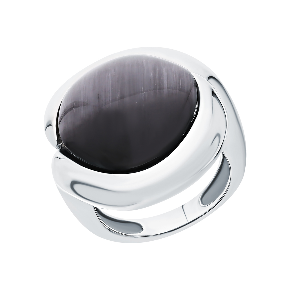 Серебряное кольцо с ювелирным стеклом в Новосибирске
