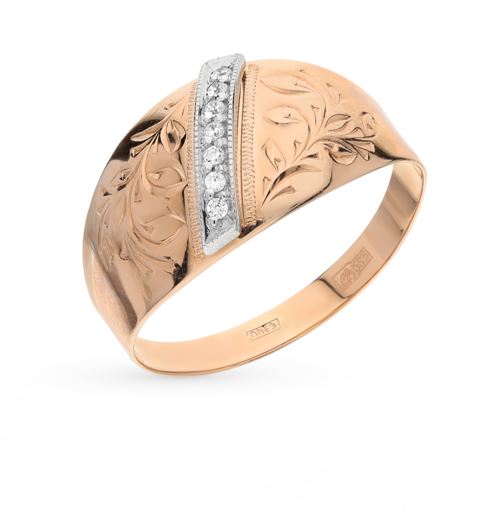 Золотое кольцо с фианитами SOKOLOV 014743* в Нижнем Новгороде