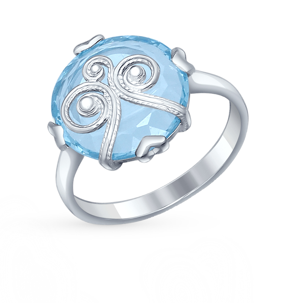 Серебряное кольцо с наноситаллами в Екатеринбурге