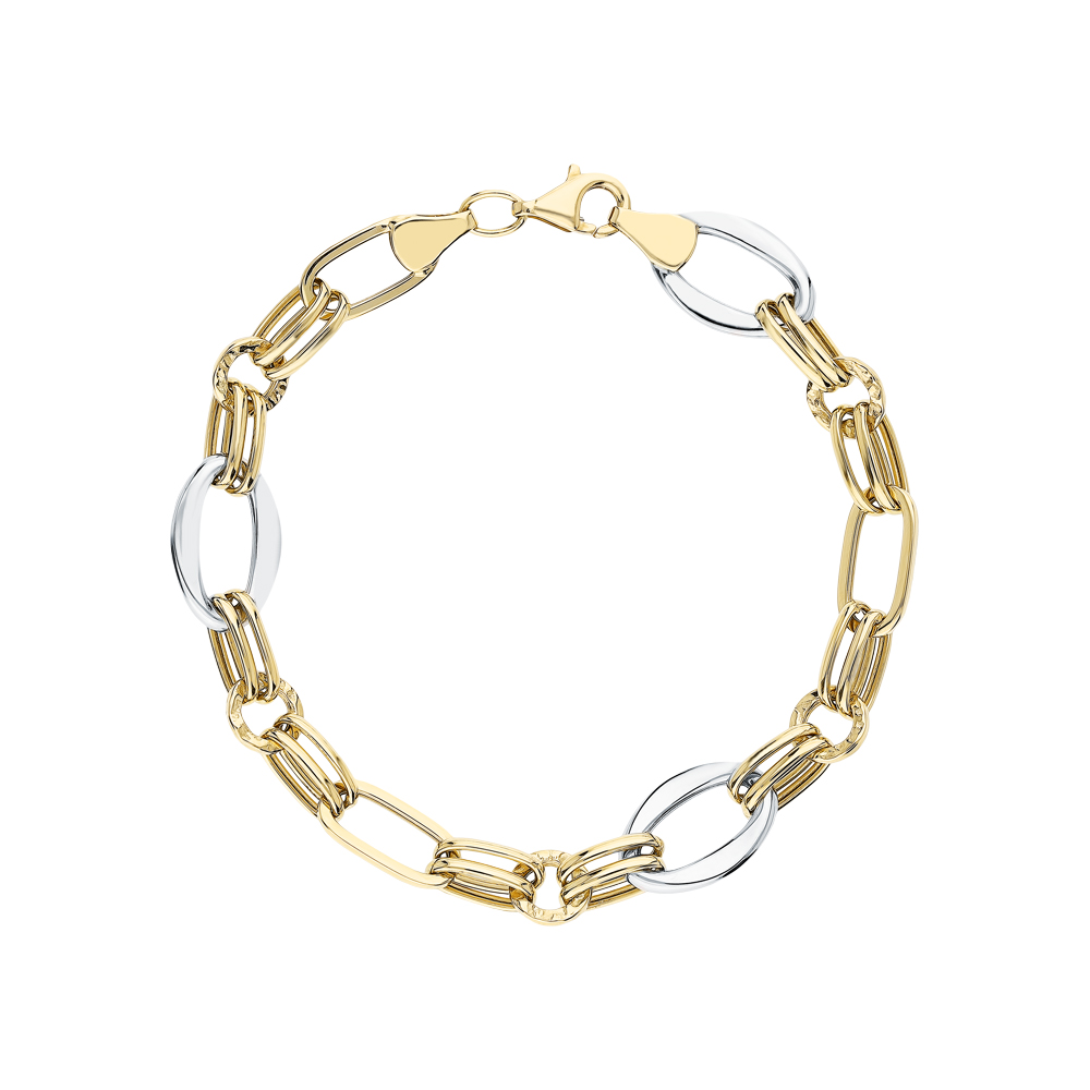 Золотой браслет JASMİNE JEWELLERY: золото 585 пробы — купить в интернет-магазине SUNLIGHT, фото, артикул 269714