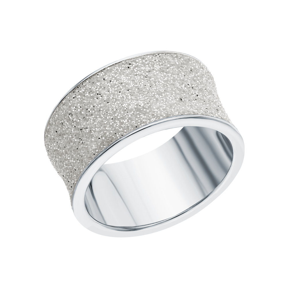 Серебряное кольцо с глиттером в Новосибирске
