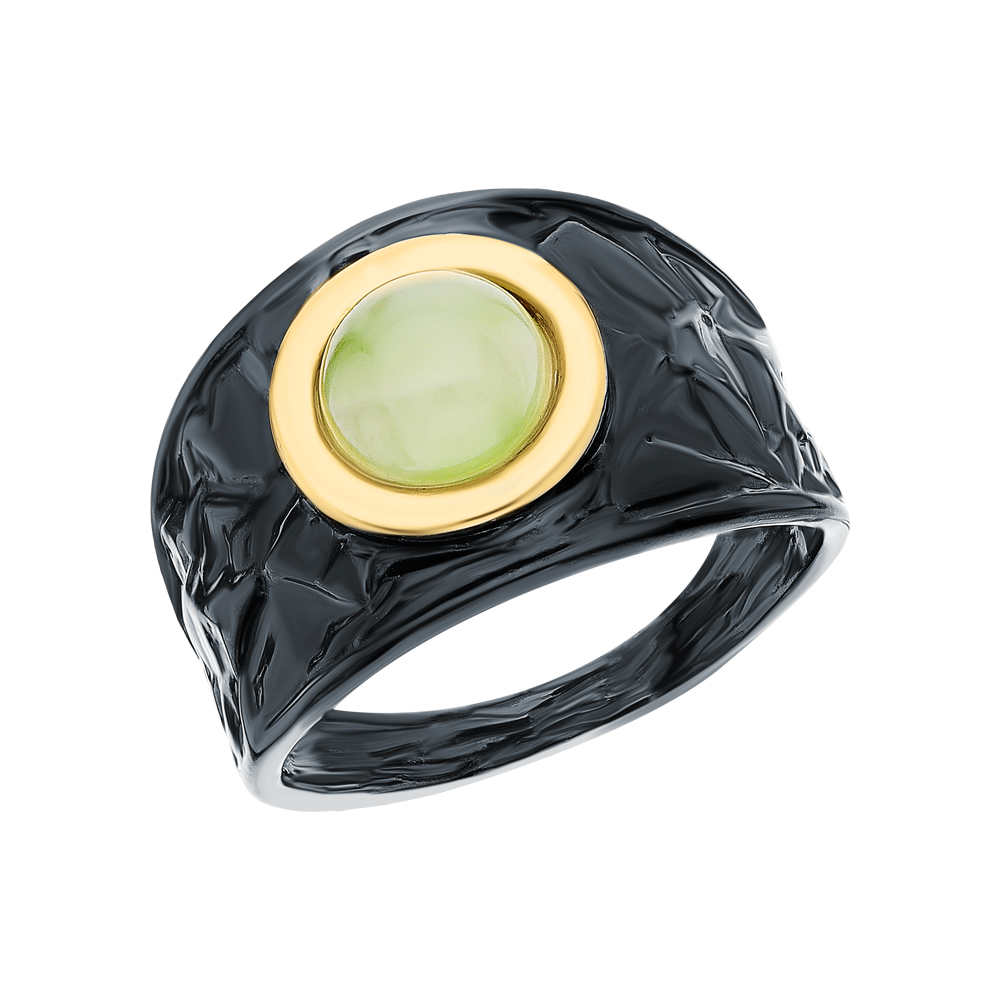 Серебряное кольцо с нефритом в Новосибирске