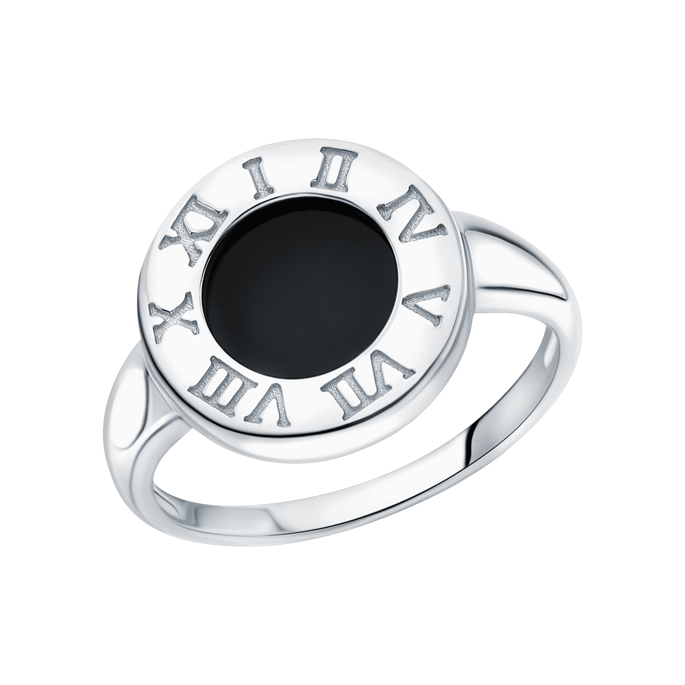 Серебряное кольцо с ониксом в Ростовe-на-Дону