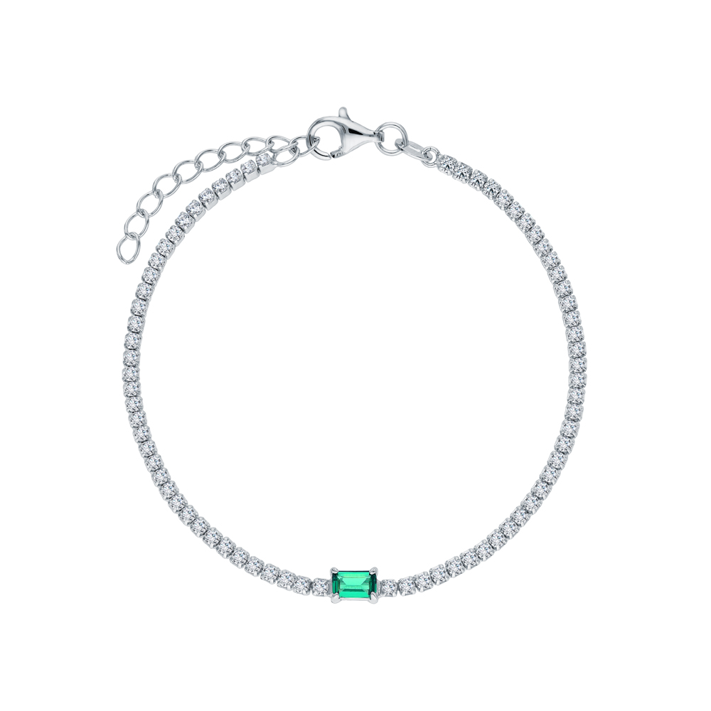 Фото «Серебряный браслет с фианитами»