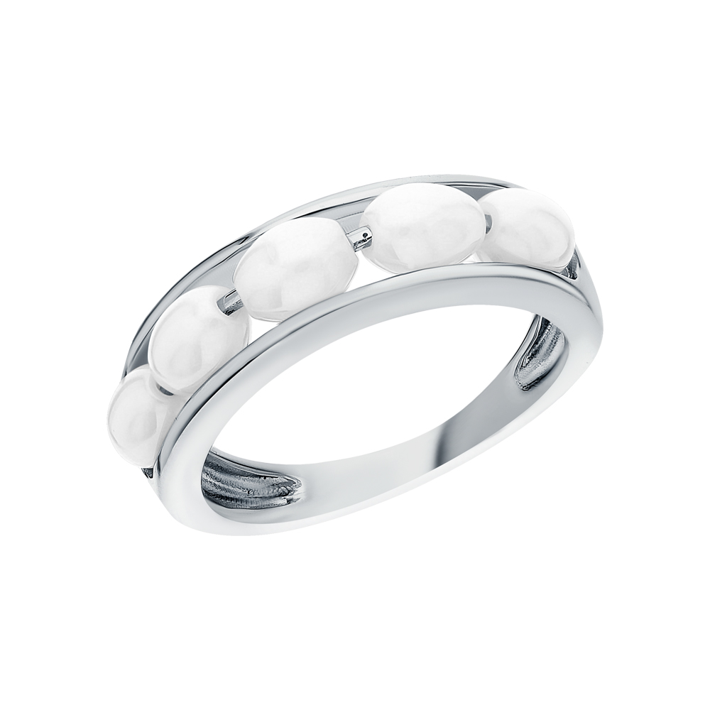 Серебряное кольцо с керамикой в Краснодаре