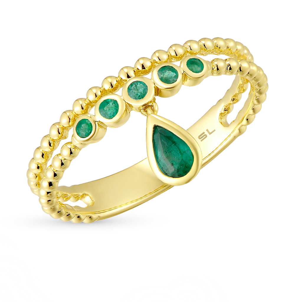 Фото «Золотое кольцо с изумрудами»