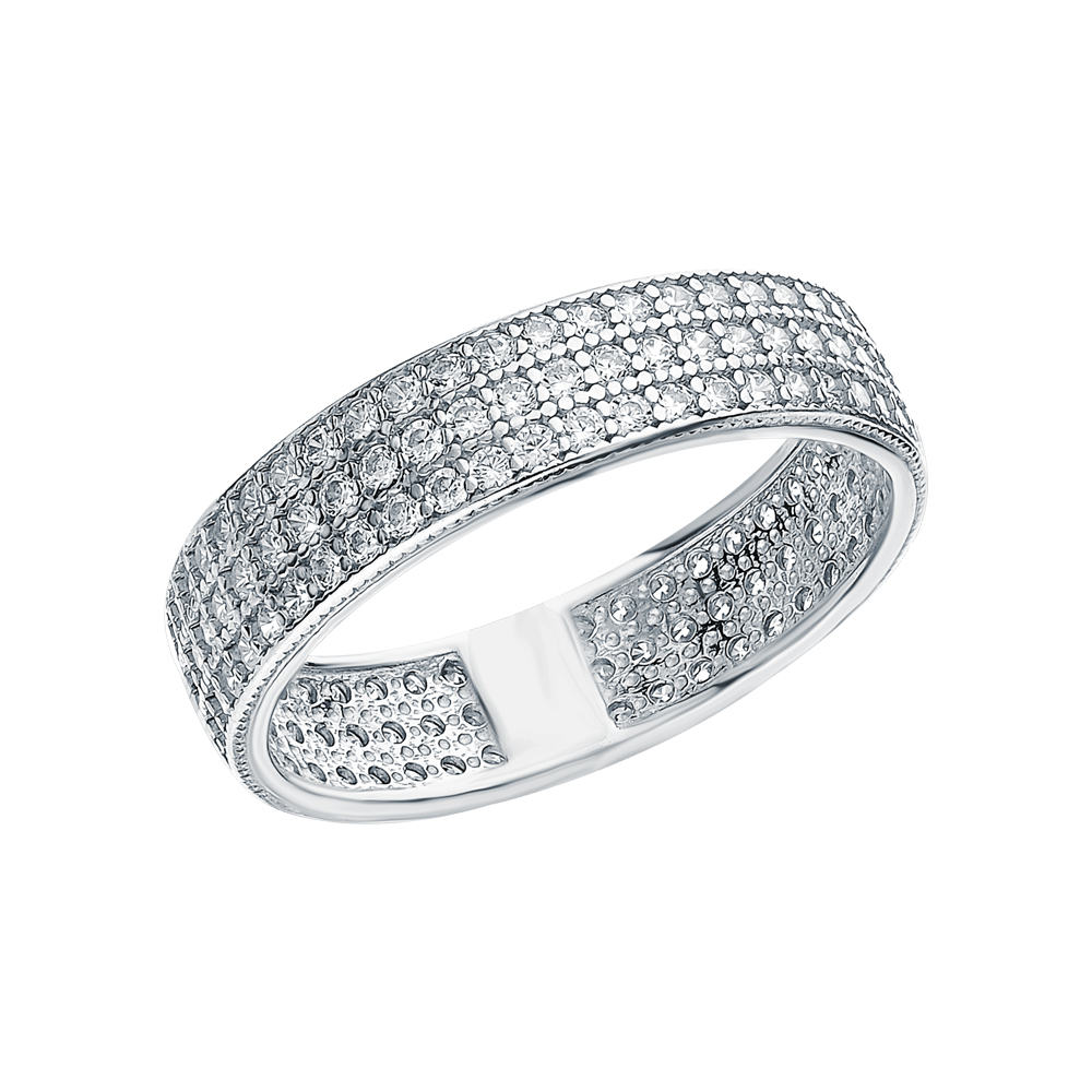 Серебряное кольцо с кубическим цирконием в Краснодаре