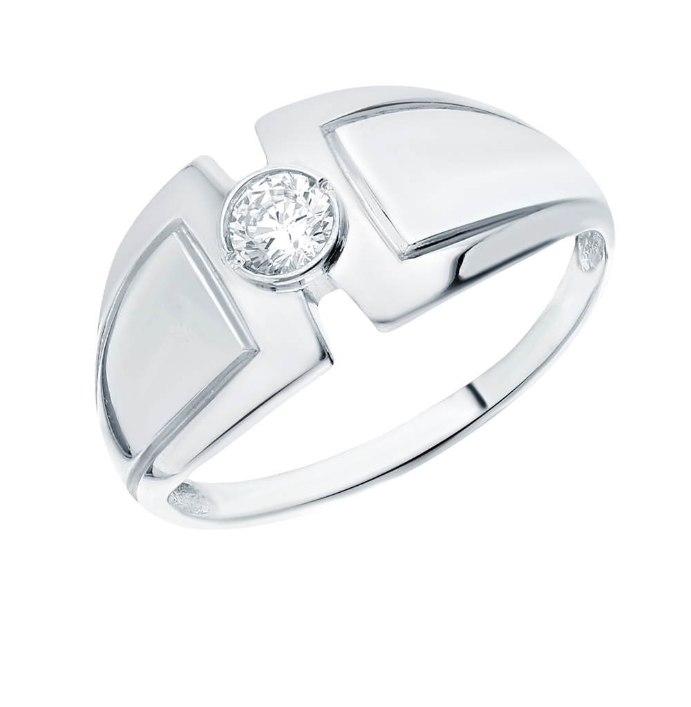 Серебряное кольцо с фианитами в Санкт-Петербурге