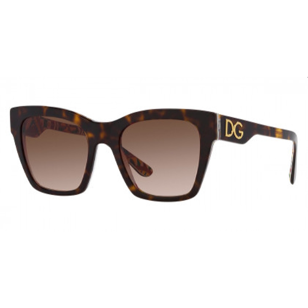 Женские солнцезащитные очки из Италии марки DOLCE&GABBANA из коллекции Square модель 0DG438432177353 в Нижнем Новгороде
