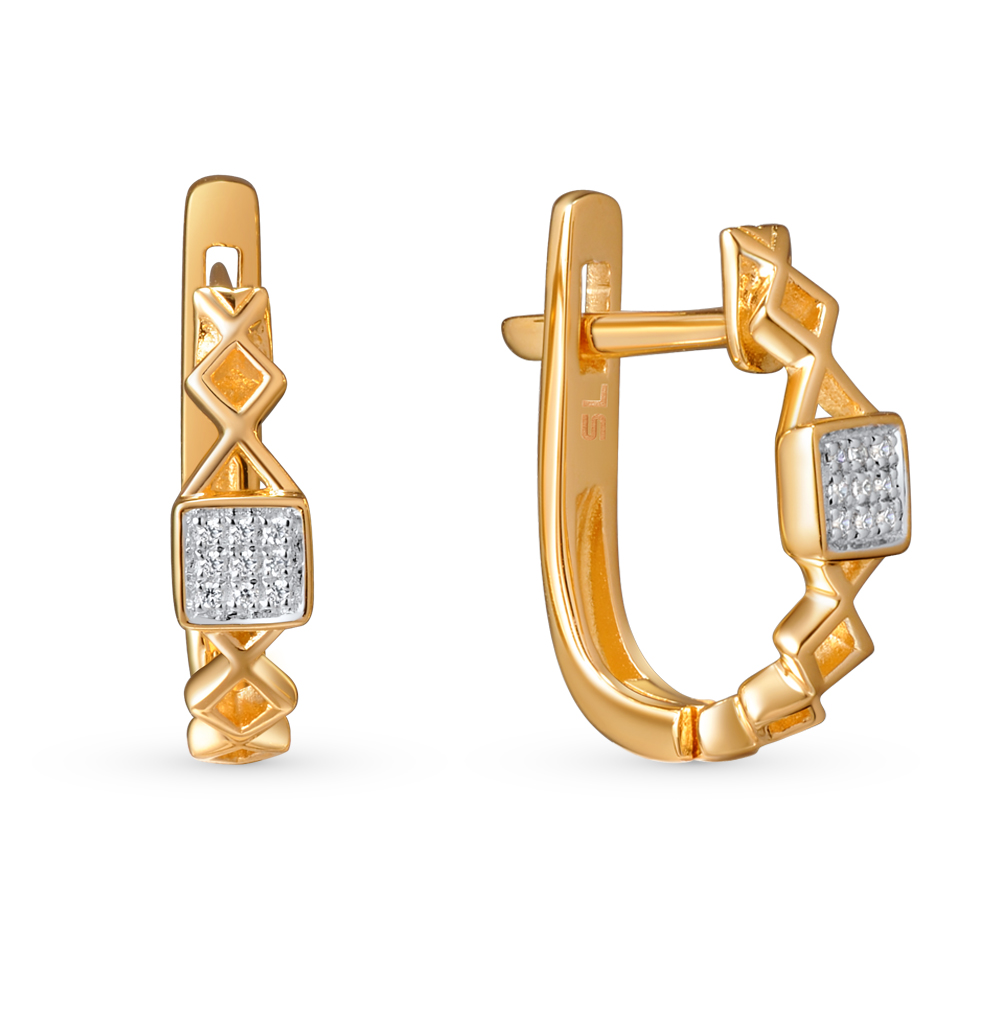 Золотые серьги с бриллиантами в Нижнем Новгороде