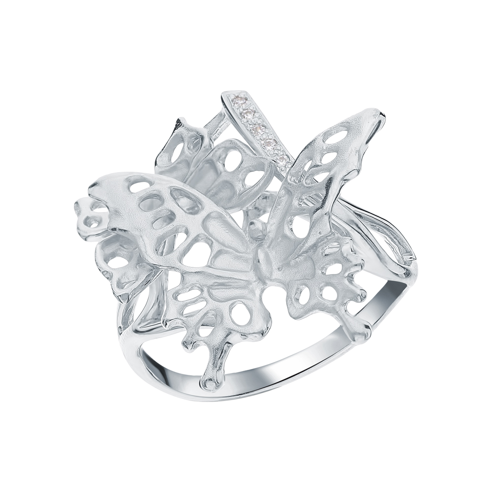 Серебряное кольцо с фианитами swarovski в Самаре