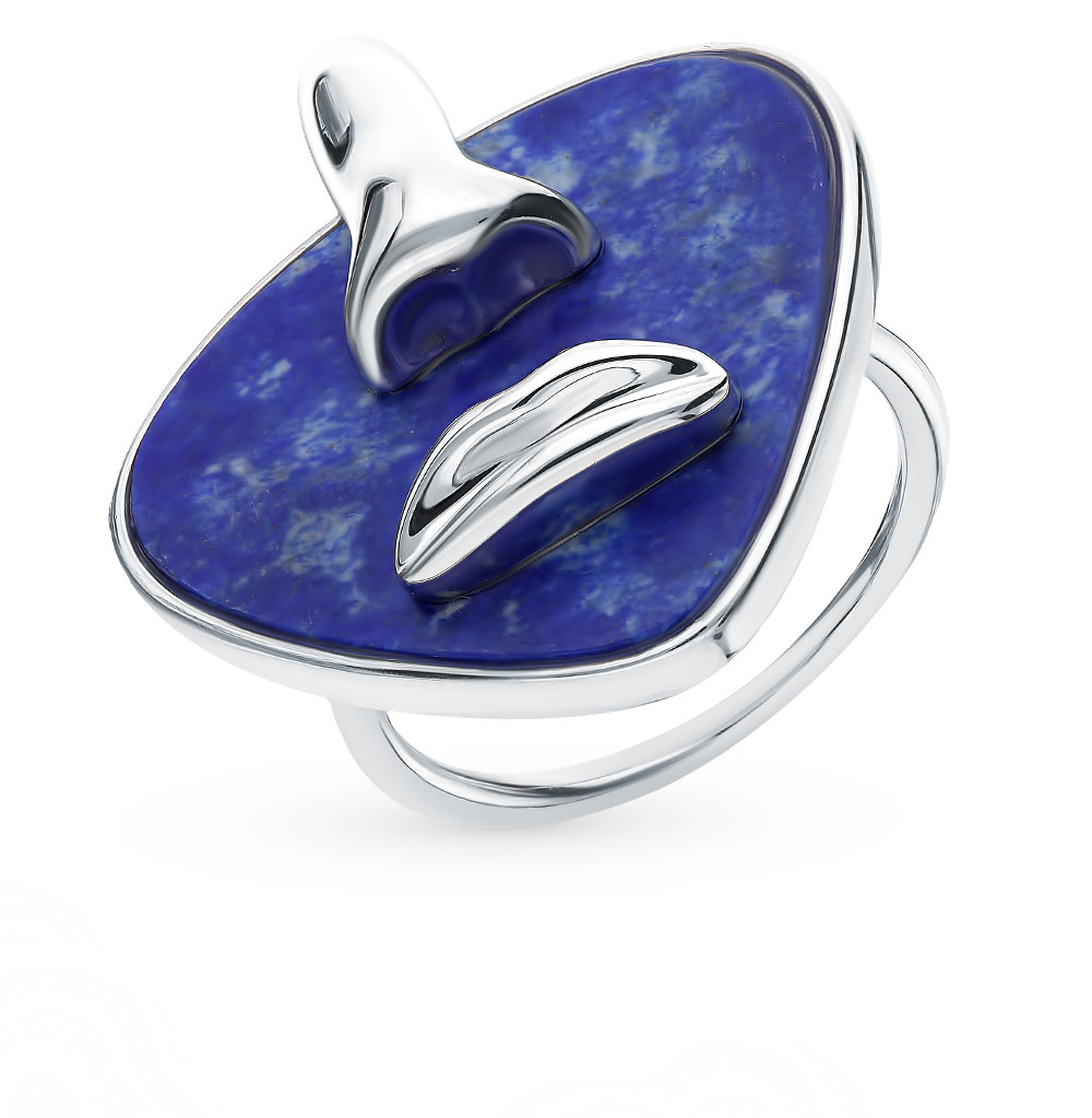 Серебряное кольцо с лазуритом в Самаре