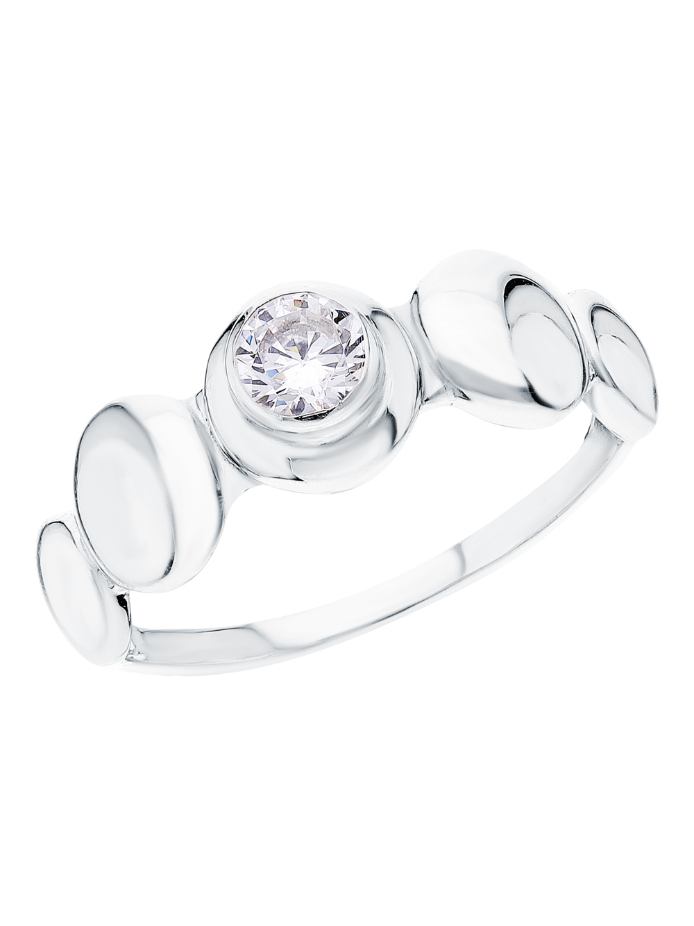 Серебряное кольцо с кубическим цирконием в Екатеринбурге