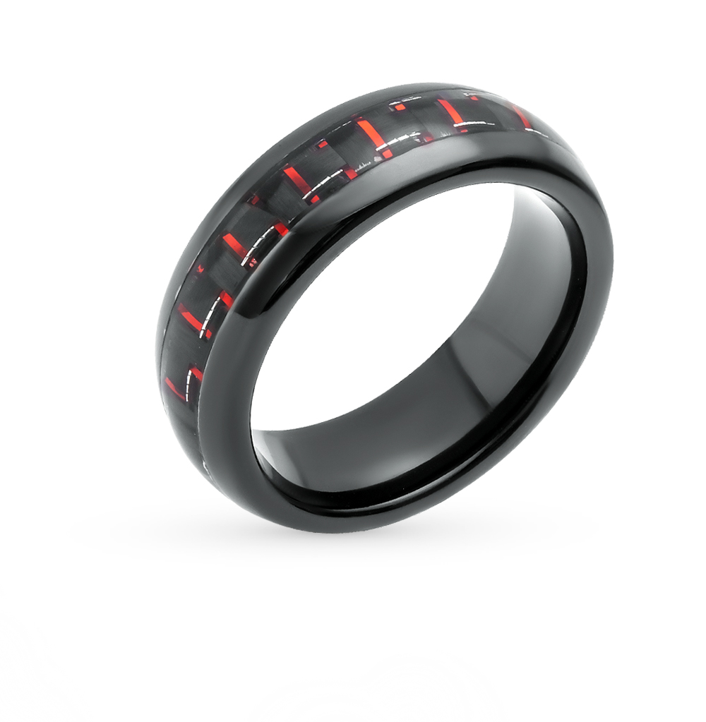 Вольфрамовое кольцо с карбоном в Самаре