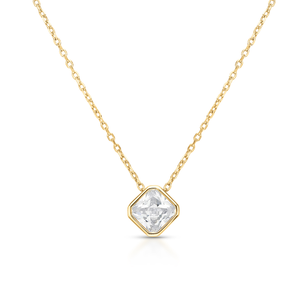 Фото «Серебряное шейное украшение с фианитами»