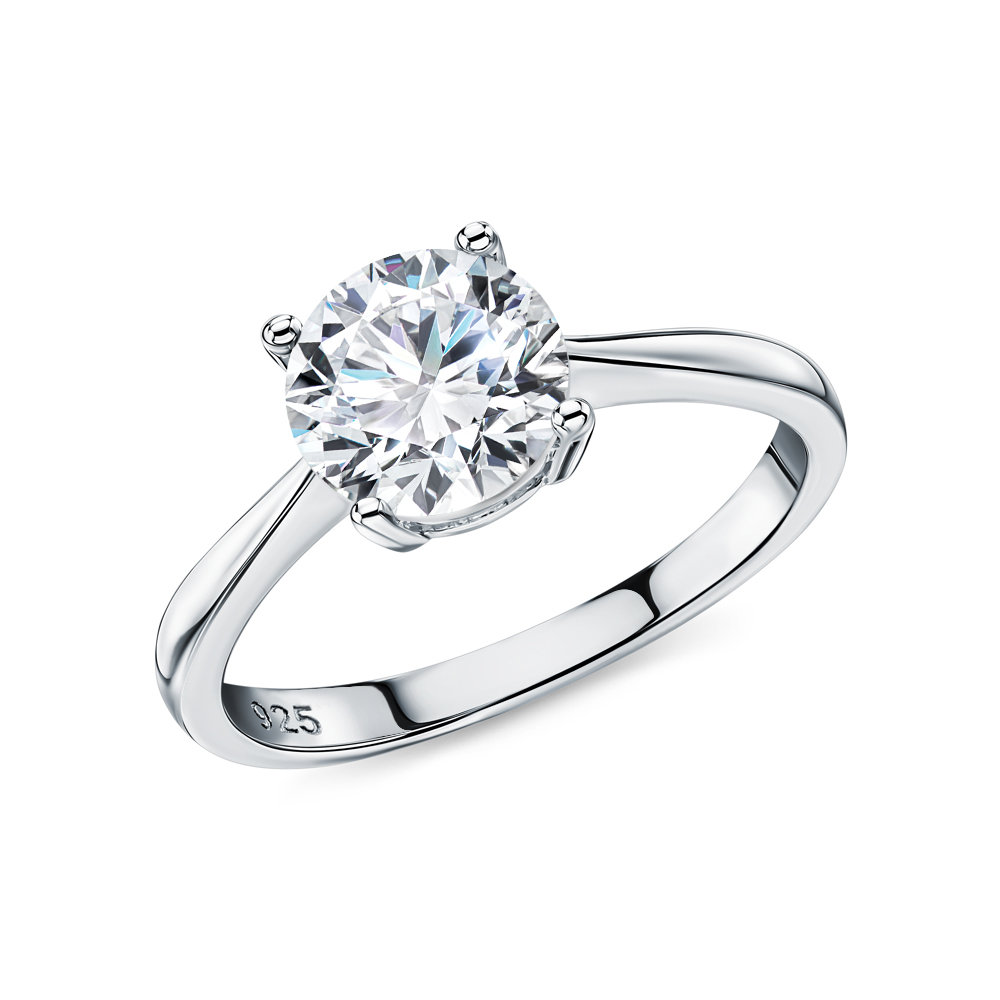 Серебряное кольцо с фианитами в Санкт-Петербурге