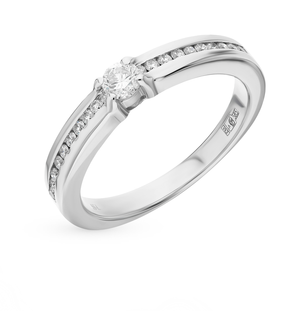 Золотое кольцо с бриллиантами