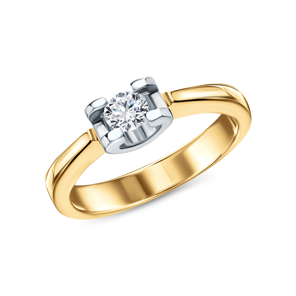 Золотое кольцо c бриллиантом в Краснодаре