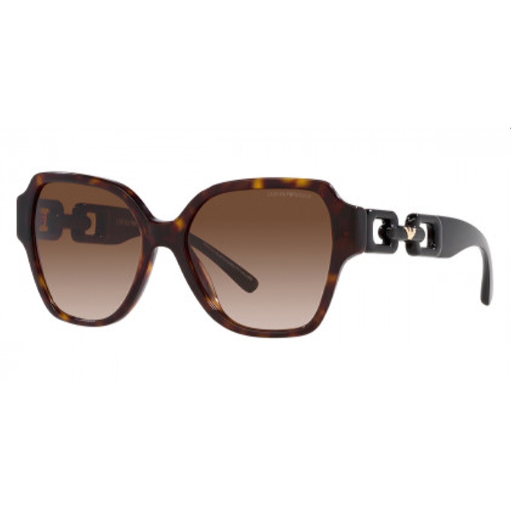 Женские солнцезащитные очки из Италии марки EMPORIO ARMANI из коллекции Square модель 0EA4202F50261356 в Новосибирск