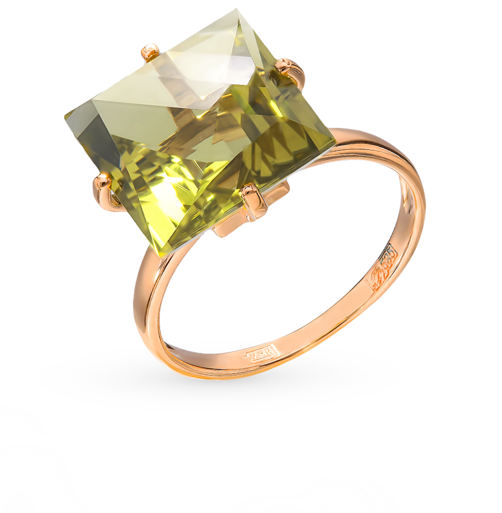 Золотое кольцо с кварцем в Ростовe-на-Дону