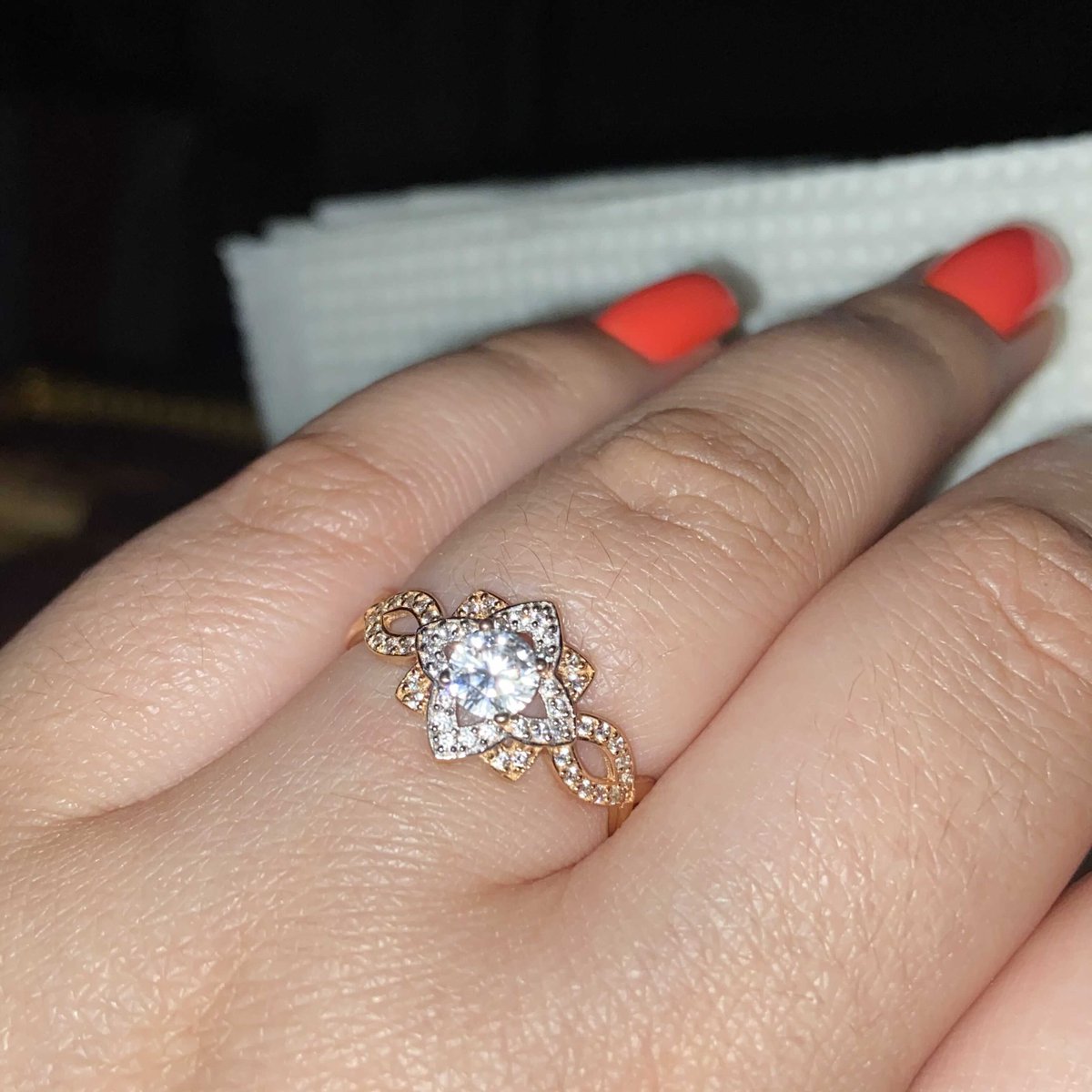 Золотое кольцо с фианитами SERGEY GRIBNYAKOV 70131200*: розовое золото ...