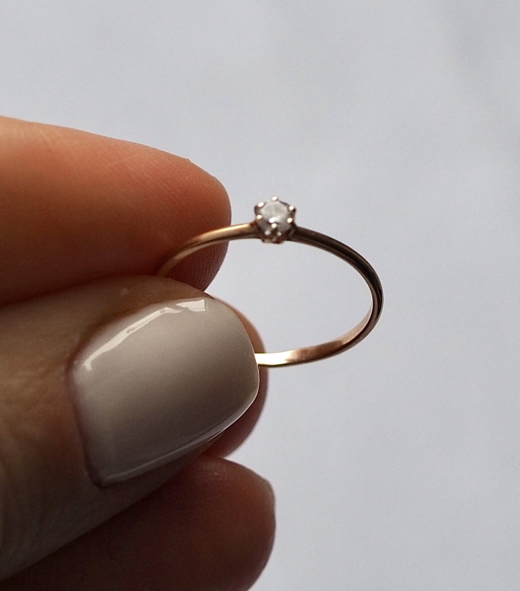 Золотое кольцо с фианитами SERGEY GRIBNYAKOV 1101013422*: розовое ...