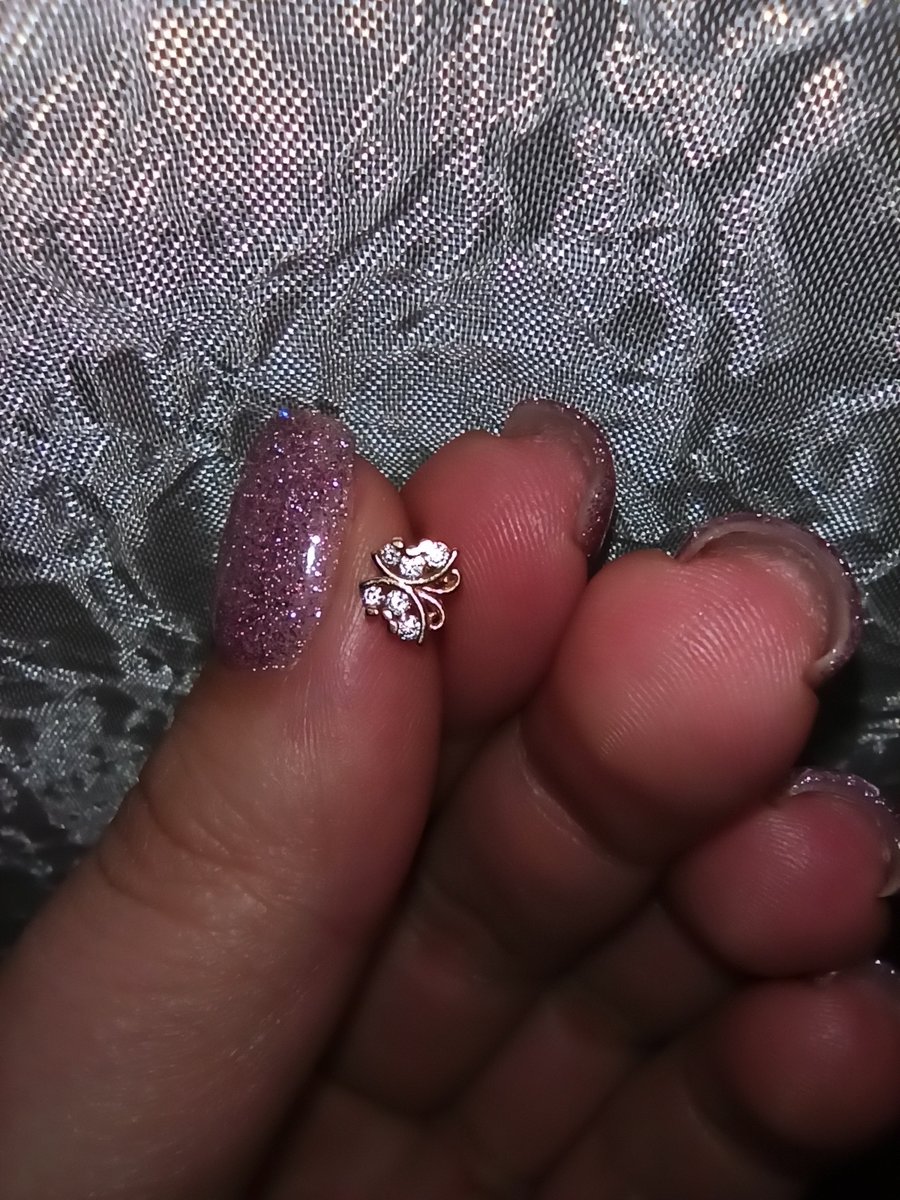 Золотой пирсинг с фианитами МОСКОВСКИЙ ЦЕПЕВЯЗАЛЬНЫЙ ЗАВОД 11165