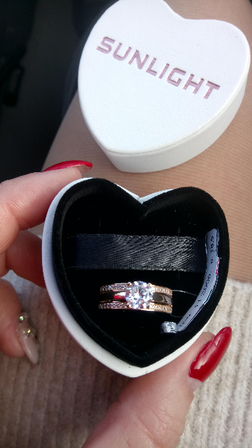 Золотое кольцо с фианитами JASMİNE JEWELLERY: розовое золото 585 пробы ...