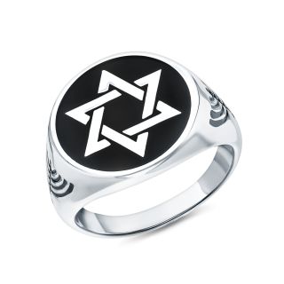 Серебряное кольцо с эмалью SUNLIGHT S31069-K9W-01: белое серебро 925 пробы, эмаль — купить в Краснодаре, фото, артикул 358525 — интернет-магазин Санлайт