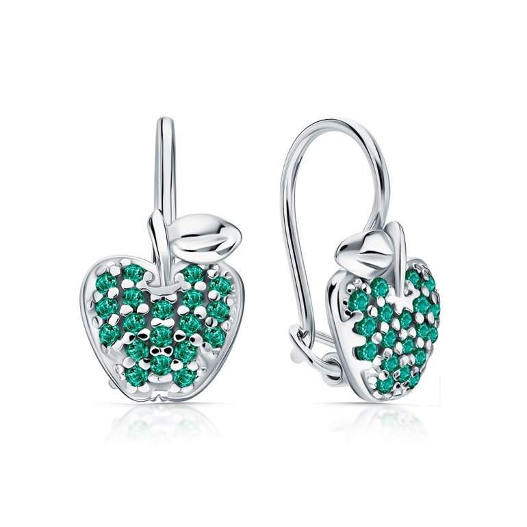 Серебряные серьги с ситаллами 42569Г.5