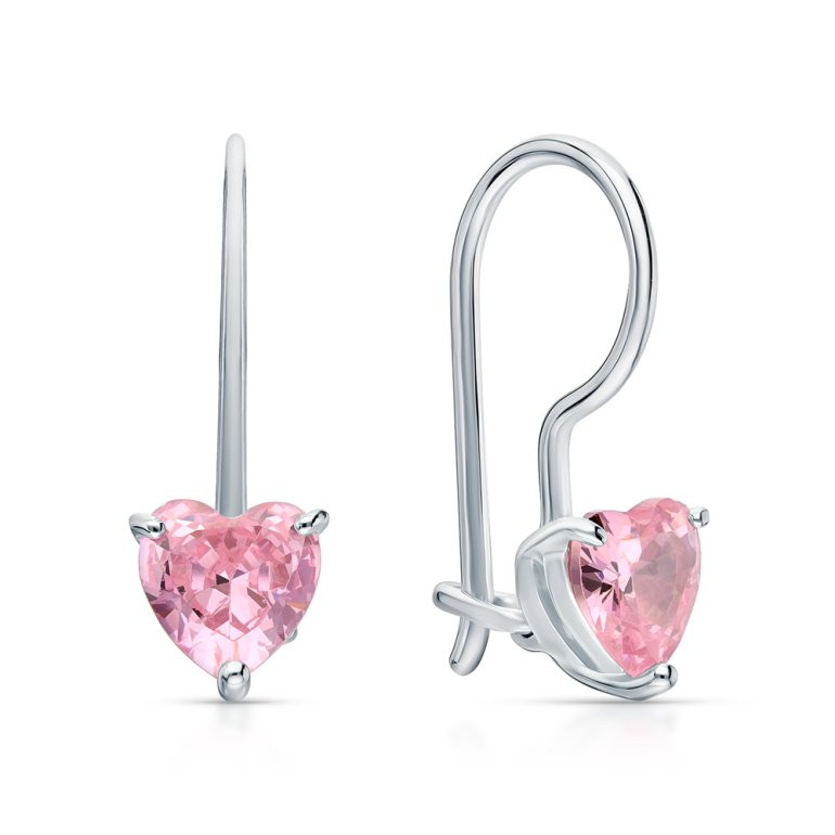Серебряные серьги с фианитами